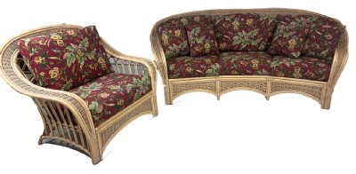 Wicker Sofa & Chair