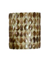 Shell Covered Hanging Lamp