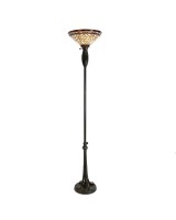 Stained Glass Shade Lamp Post Lamp