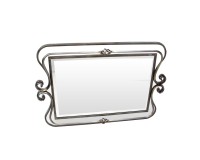 Wrought Iron Spiraled Frame Mirror