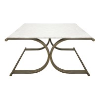 Marble top contemporary coffee table
