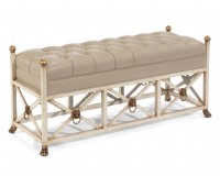 Parker Bench in Taupe Leather