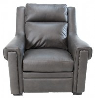 Leather Motion Recliner with Power Headrest