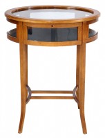 Inlaid Satinwood Oval Display Table