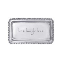 LIVE.LAUGH.LOVE Beaded Statement Tray