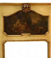 Antique Framed Wooden Mirror