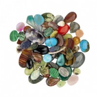 Mixed Polished Cabochon Stones