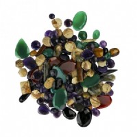 Mixed Faceted Cabochon Stones
