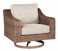 Wicker Outdoor Swivel Lounge Chair