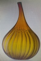 Large Drops Lucido Vase in Murano Glass by Renzo S