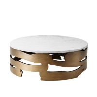 metal marble coffe table