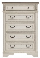 white 5 drawer dresser