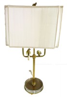 Amber Finished Brass Table Lamp