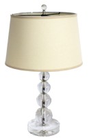 Pair of Glass Ball Table Lamps