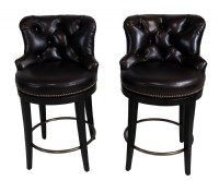 Century Leather Forte Counter Stools