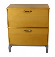 Maple Wood Double Lateral File Cabinet