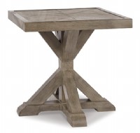 Outdoor X base Square End Table
