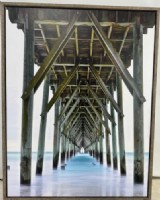 Under The Pier Framed Print