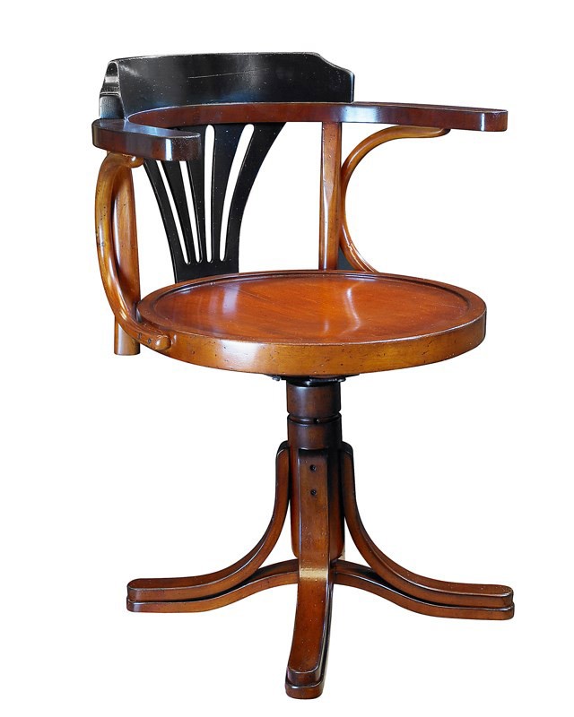 Purser’s Chair, Black & Honey
