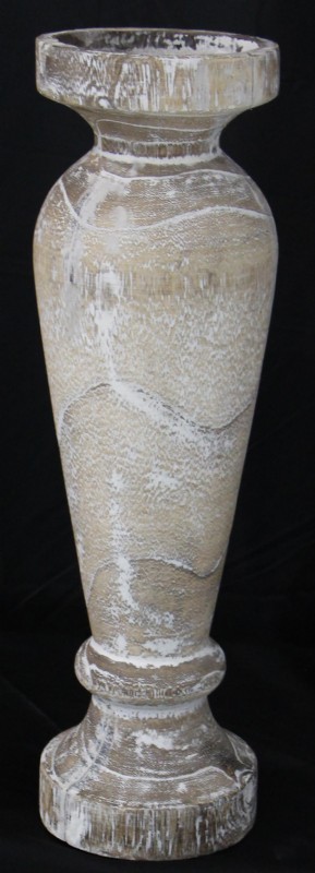 Monticello Wooden Pillar Candle Holder