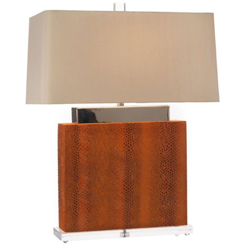 Orange Snake Skin Lamp