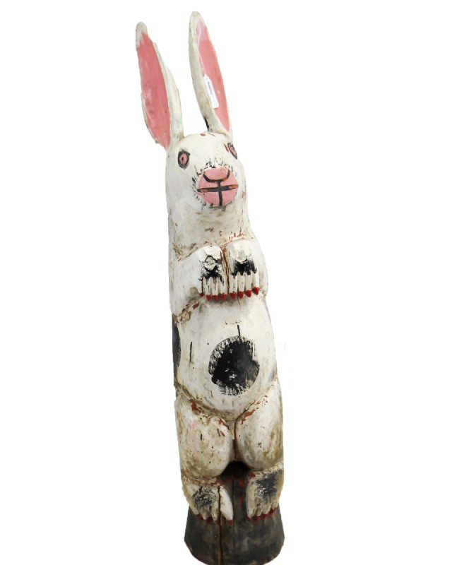 Carved Wooden Rabbit