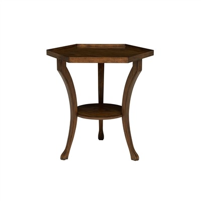 Hexagonal 2-Tier Occasional Table