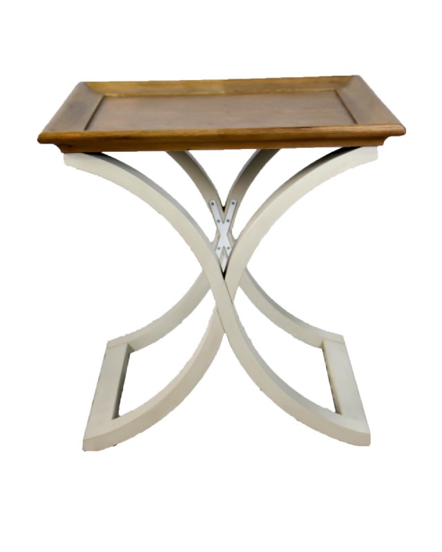 X Cross End Table