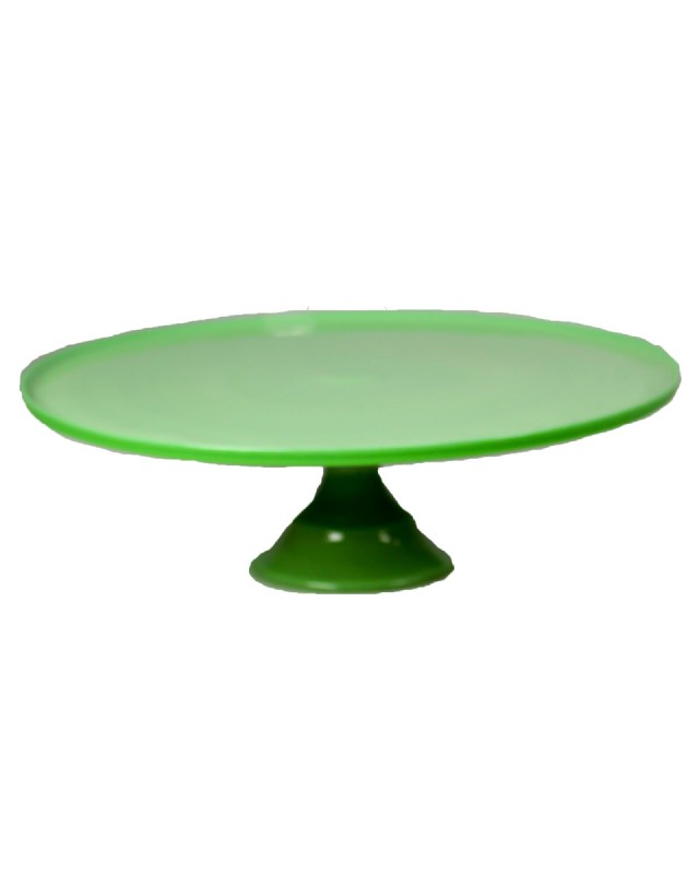 Jadeite Milk Glass Cake Plate Green L