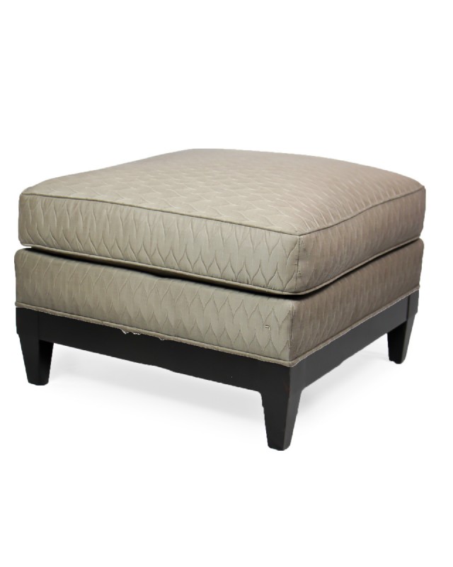 Donghia Ottoman in a Taupe Fabric