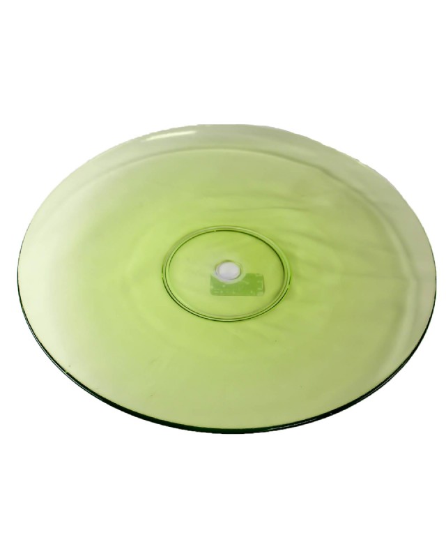 Green glass plate