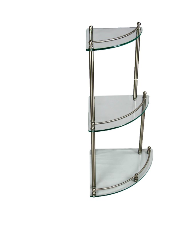 Three Shelf Glass CornerTable