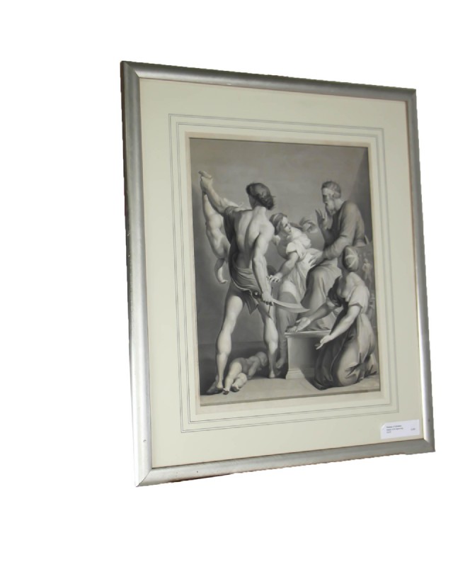 Framed Print Wisdom of Salomon Italian Engraving