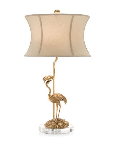 Brass Flamingo Table Lamp