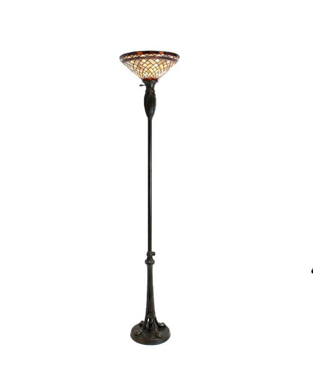 Stained Glass Shade Lamp Post Lamp