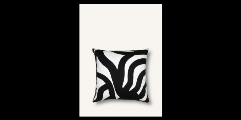 Joonas upholstery pillow cover white & black