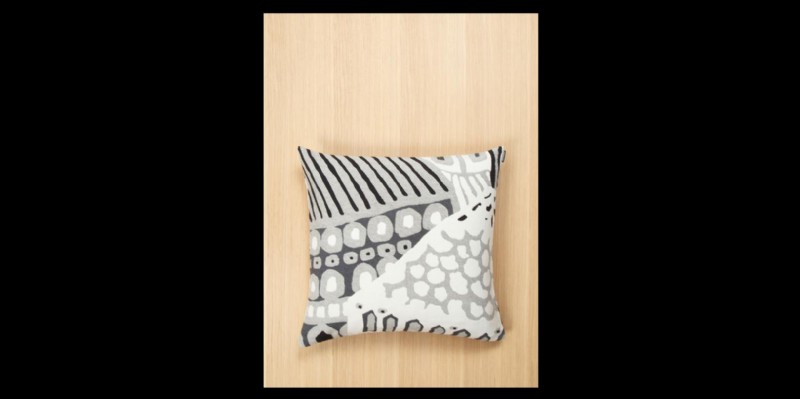 Kumiseva jacquard pillow cover-coffee,white black
