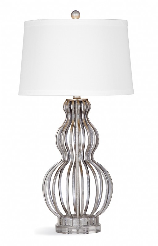 silver leaf table lamp