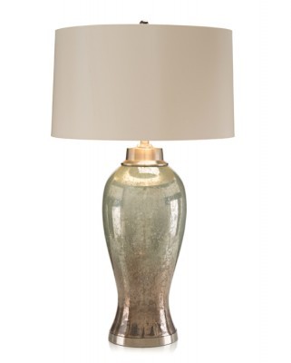 Hand Painted Mercury Glass Table Lamp