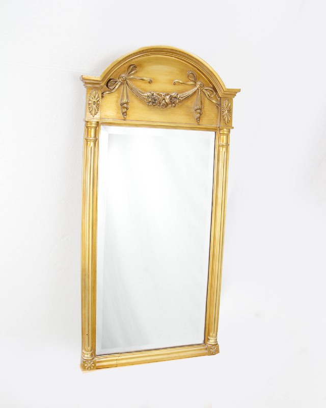 Gold Pediment Mirror