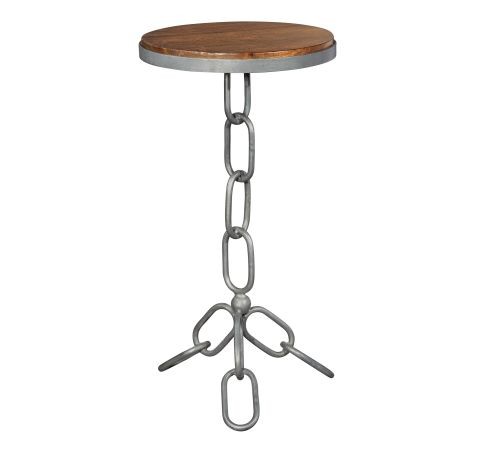 Chain Link Iron Side Table