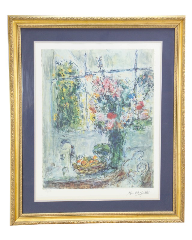 chagall still life offset lithograph