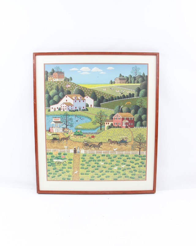 Charles Wysocki Jollly Hill Farms Print