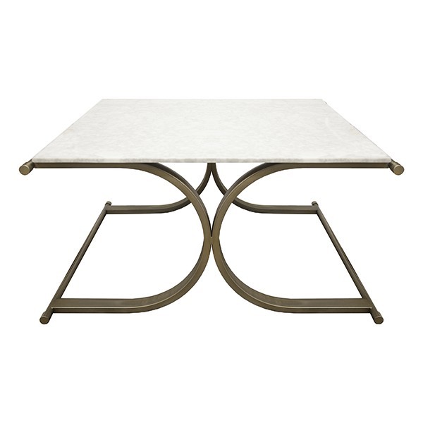 Marble top contemporary coffee table