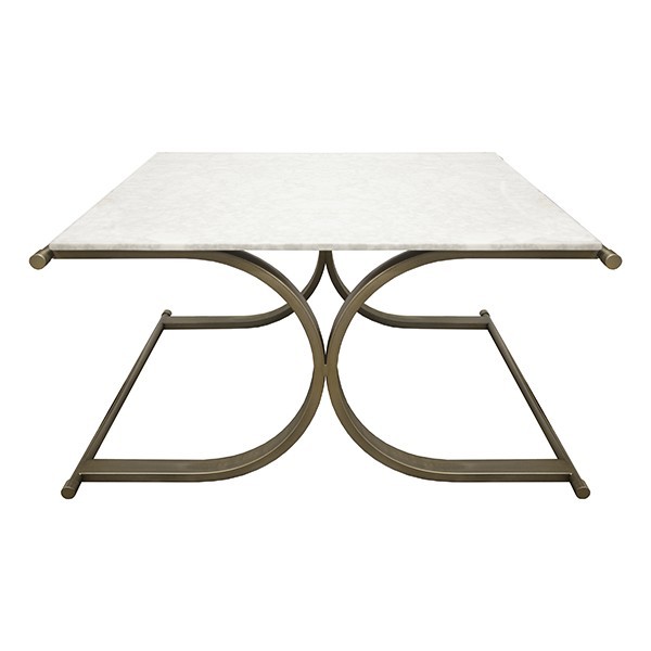 Marble top contemporary coffee table