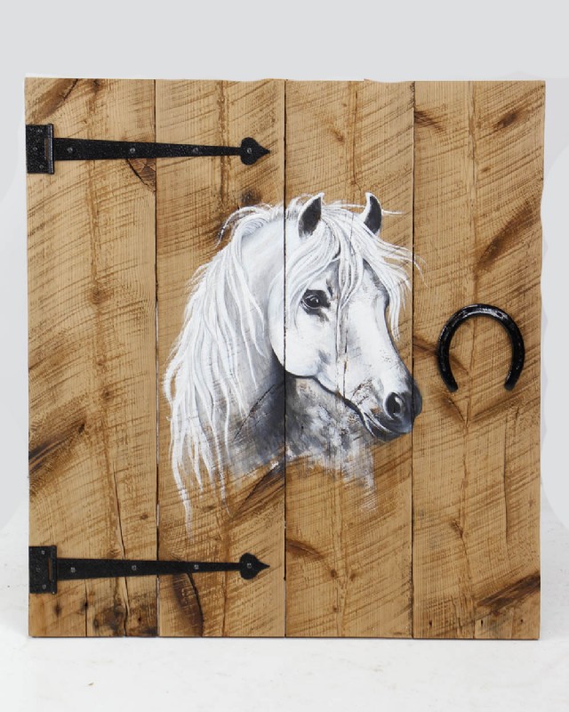 Horse Painting on Reclaimed Barn Wood