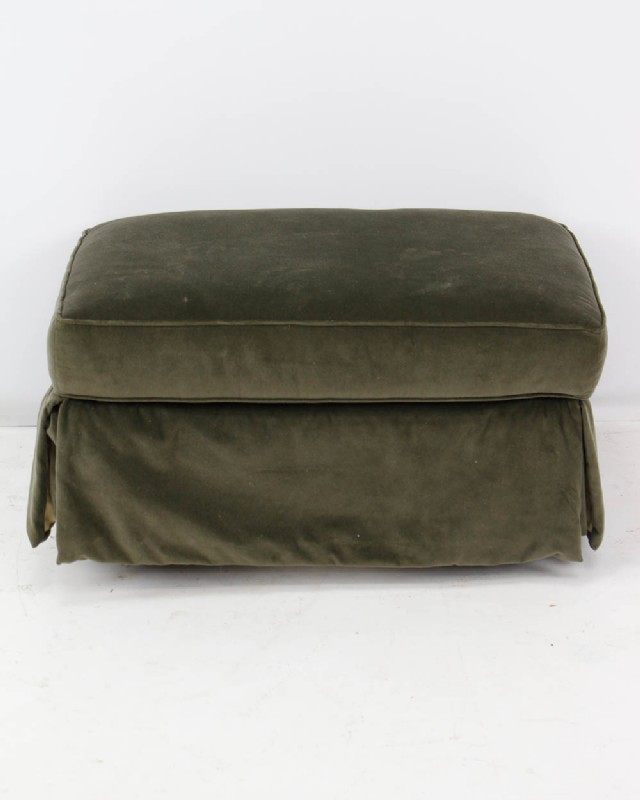 Ethan Allen Ultrasuede Ottoman