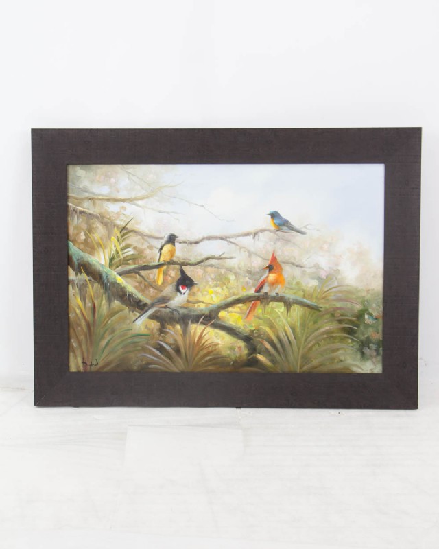 Painting of Bird Family