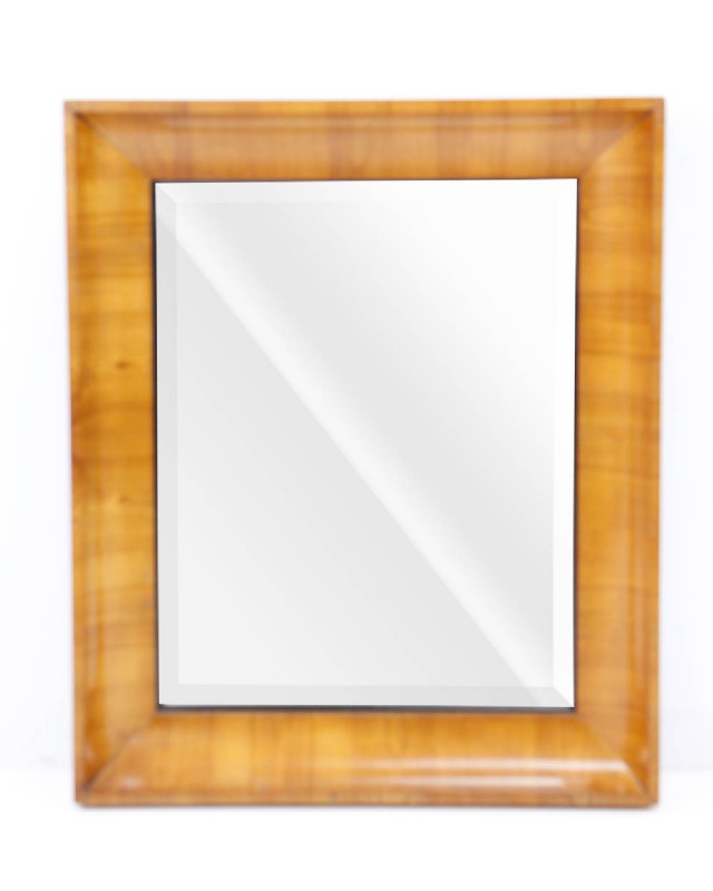 Beidermeier Cherry Wood Frame Mirror