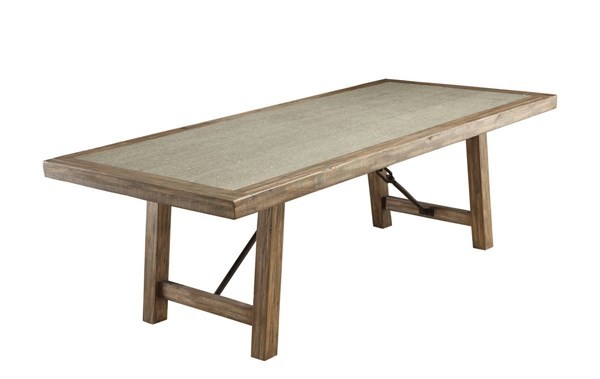 Colette Rustic Oak Rectangular Dining Table
